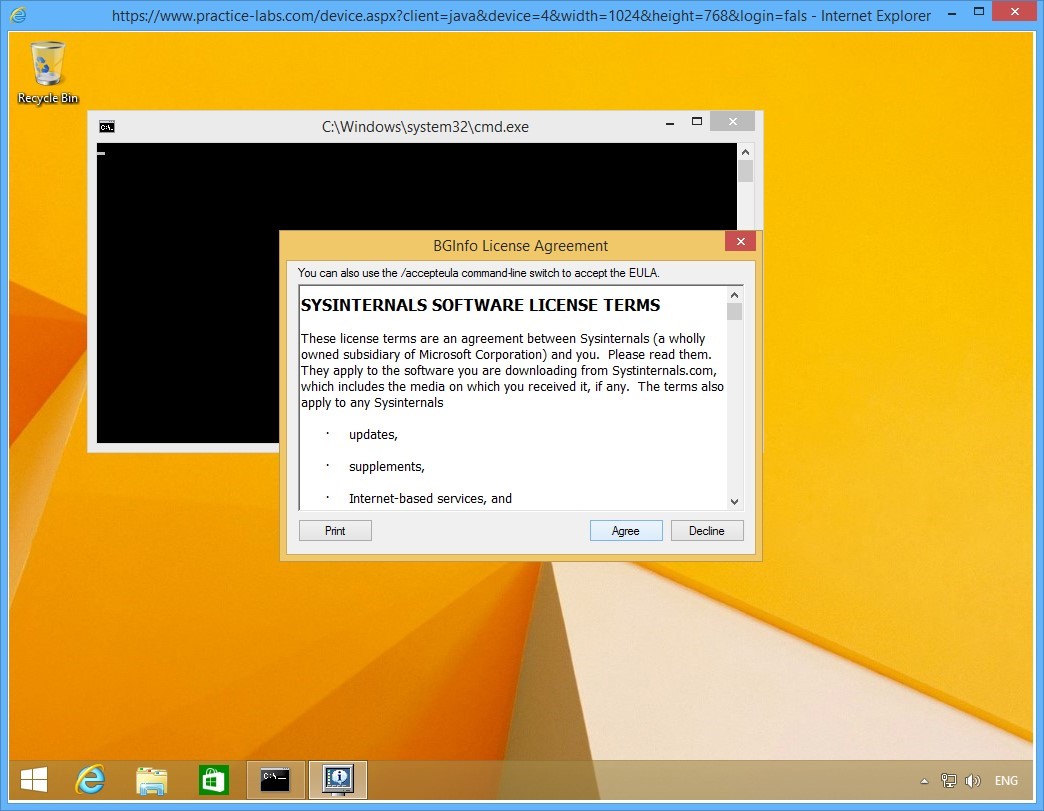 Practice Labs screenshot.